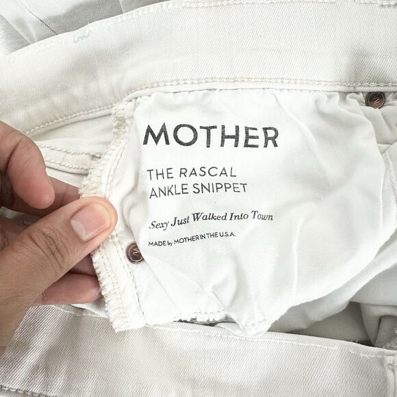 Mother The Rascal Ankle Snippet Jeans Size 30 In Sexy Just Walked Into Town - Picture 15 of 15